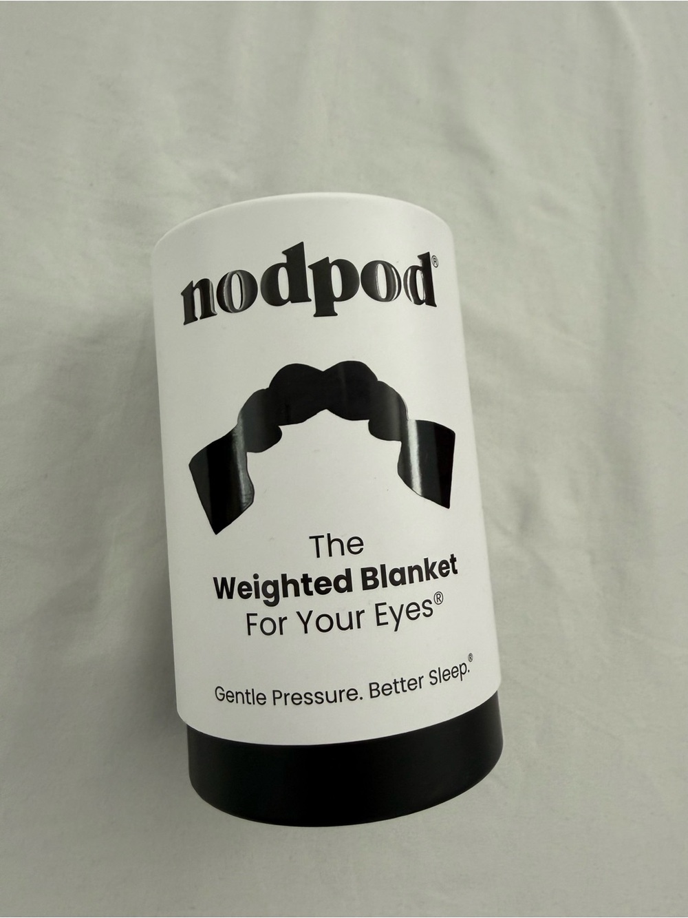NWT nodpod The Weighted Blanket For Your Eyes - White and Black